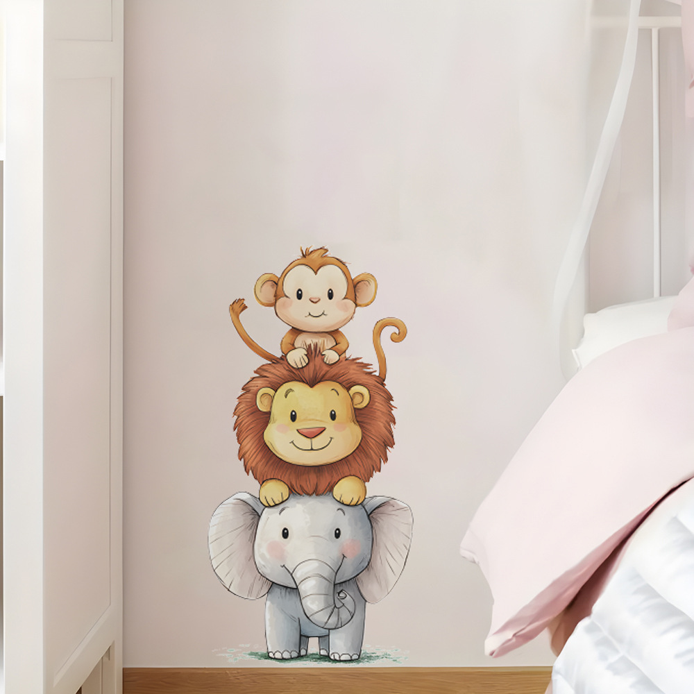 Baby Nursery Wallpaper - Sevimli Orman Hayvanları Duvar Çıkartmaları Odalar