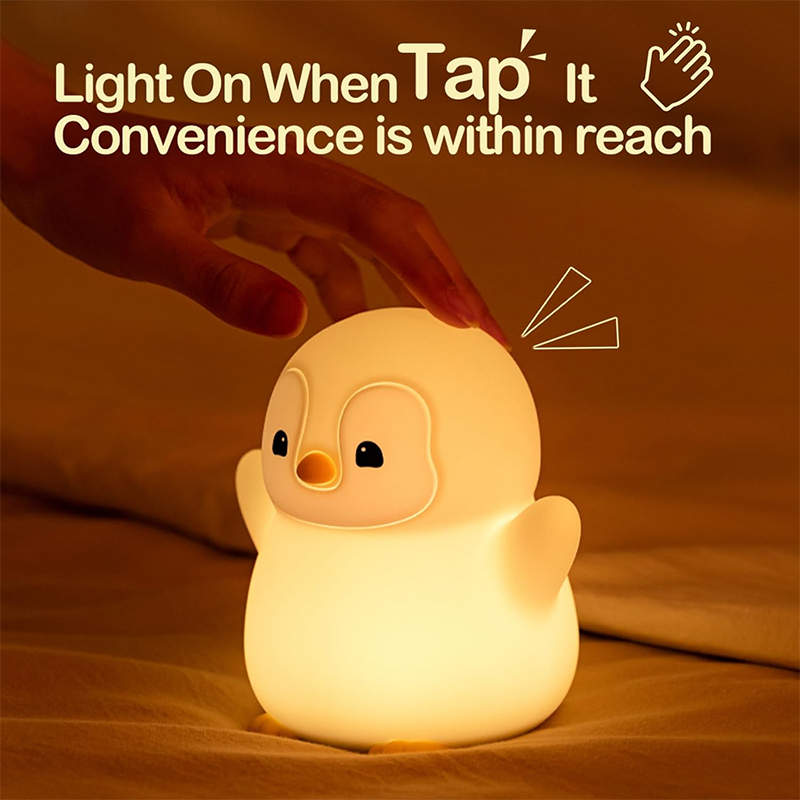 Baby Nursery Table Lamp - YENI Penguen Gece Lambası Silikon Kreş