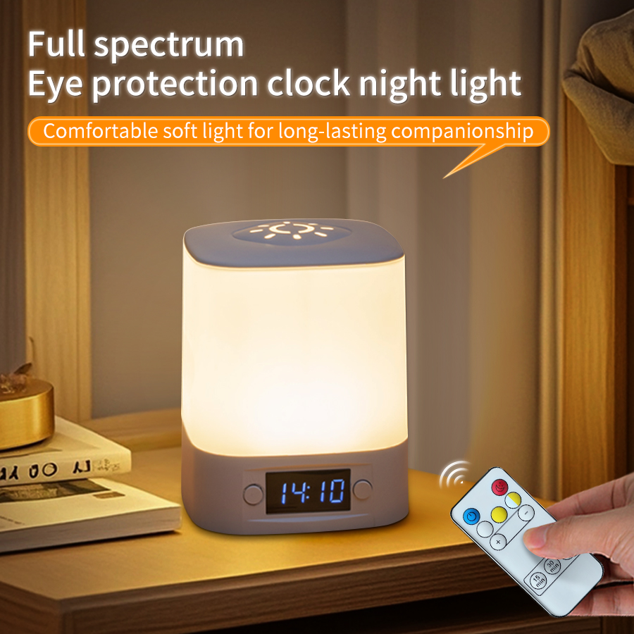 Baby Nursery Table Lamp - Taşınabilir Led Gece Lambası Saat Zaman