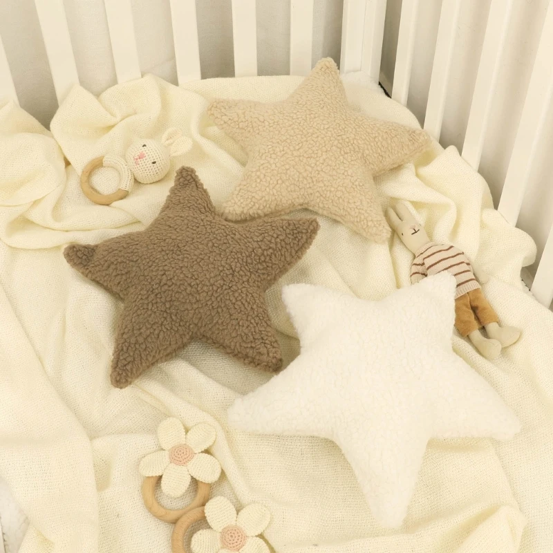 Baby Nursery Cushion - Katı peluş kreş dekorasyon yıldız şekli