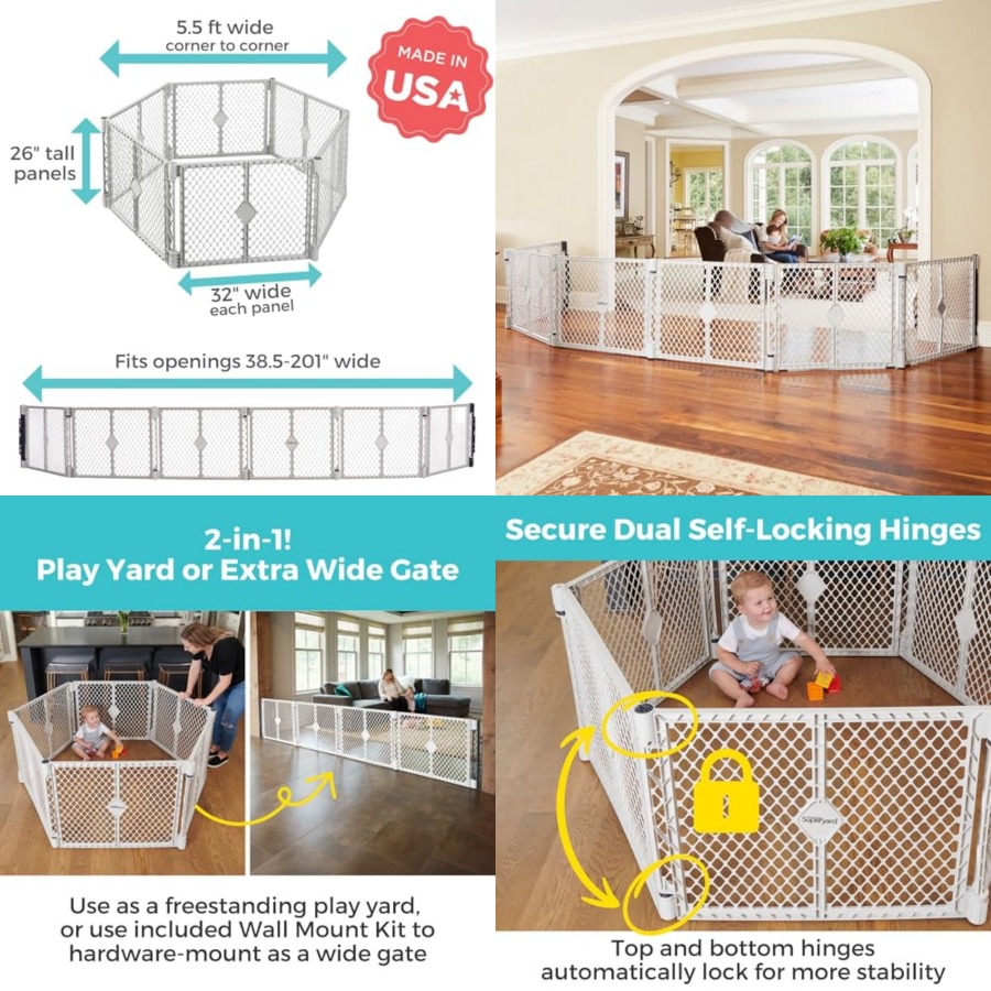 Baby Gate Extra Wide - Superyard Duo Ekstra Geniş Bebek Kapısı