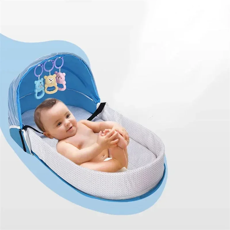 Baby Nursery Hamper - Katlanabilir Taşınabilir Yenidoğan Bebek Yatağı, Biyonik