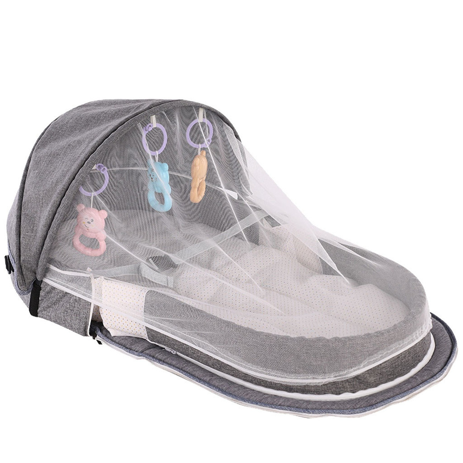 Baby Nursery Hamper - Net ve tente ile bebek yatağı