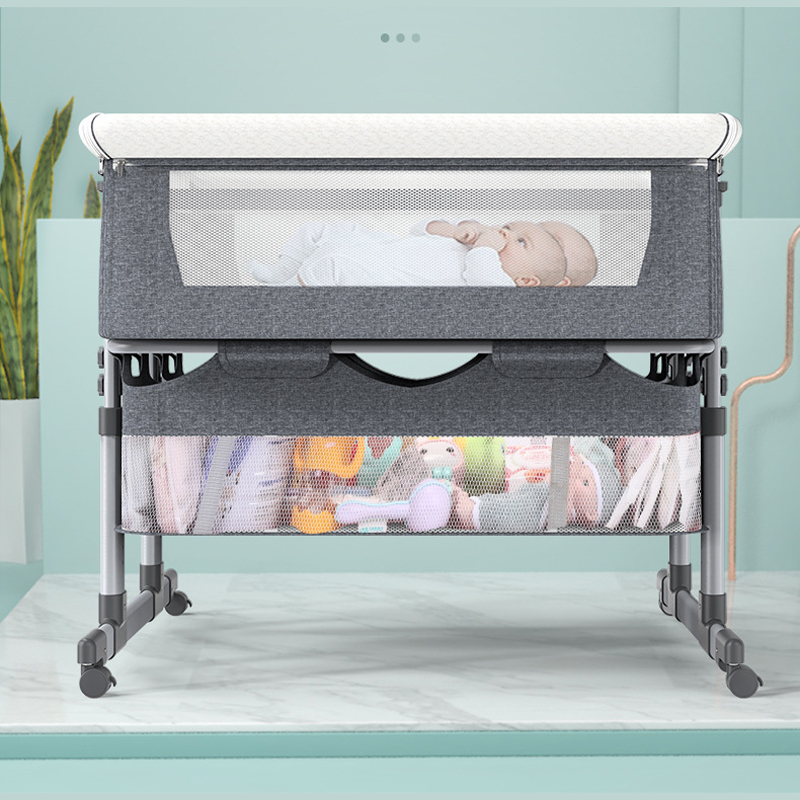Baby Nursery Hamper - İkiz Beşik, Uyku Beşiği, Ayarlanabilir Yükseklikli