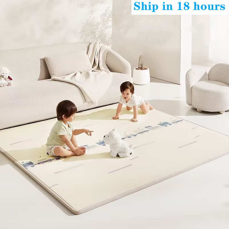 Baby Nursery Mat - 1cm/0.5cm kalınlaşmak sevimli küçük geyik bebek