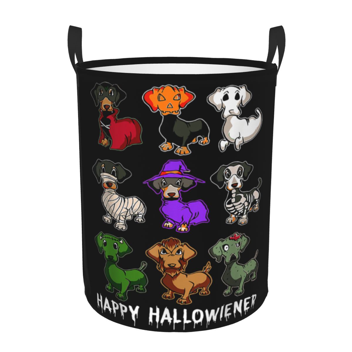 Baby Nursery Hamper - Mutlu Cadılar Bayramı Komik Dachshund Desenli