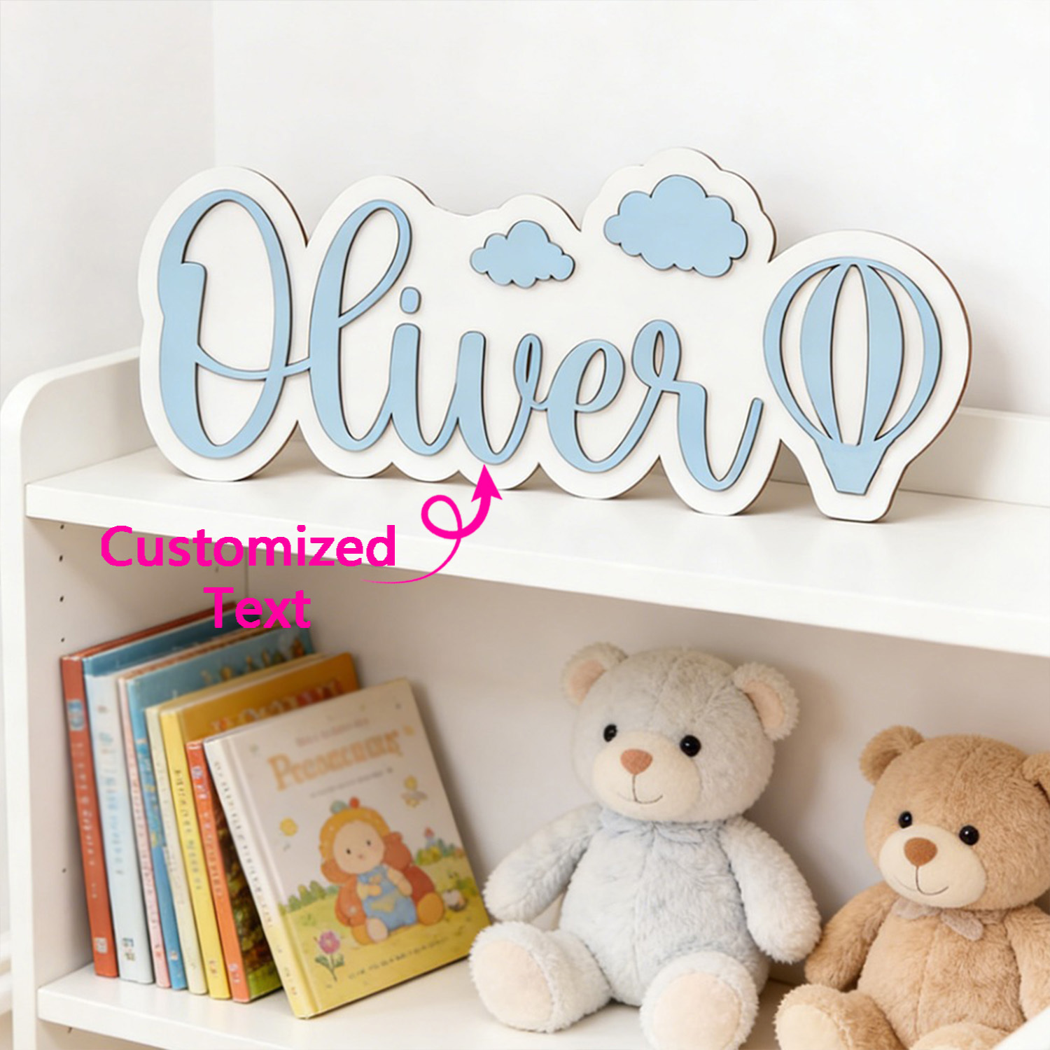 Baby Nursery - Kişiye Özel Sıcak Hava Balonu ve