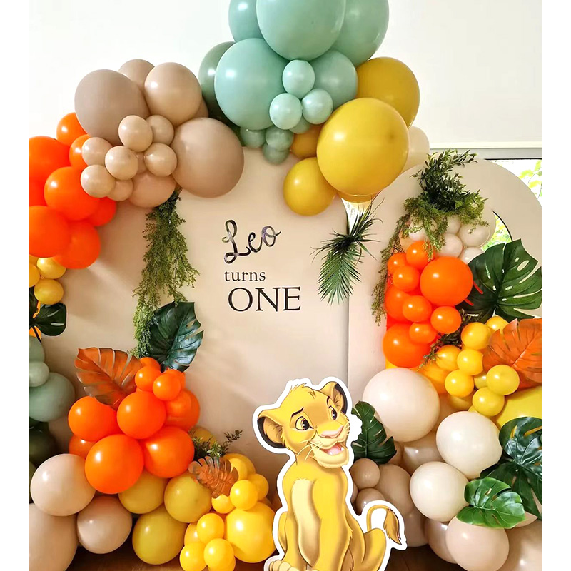 Baby Nursery Jungle Theme - Aslan Kral Temalı Balon Çelenk Kemeri