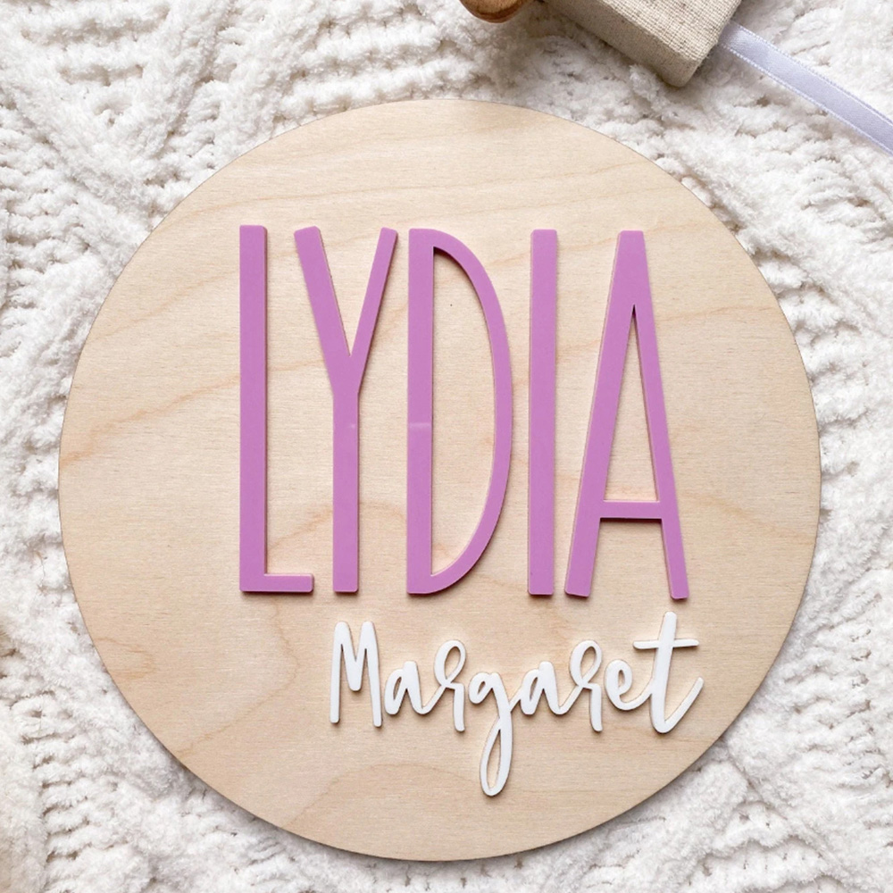 Kişiye Özel Doğum Duyuru Plake - Baby Nursery incelemesi ve fiyatı