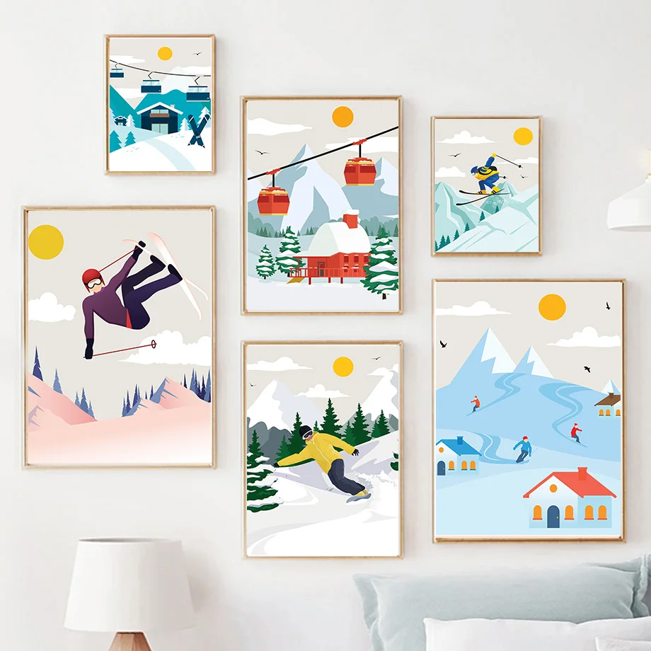 Minimalist Kar Dağı Kanvas Tab - Baby Nursery Themes Girl incelemesi ve fiyatı