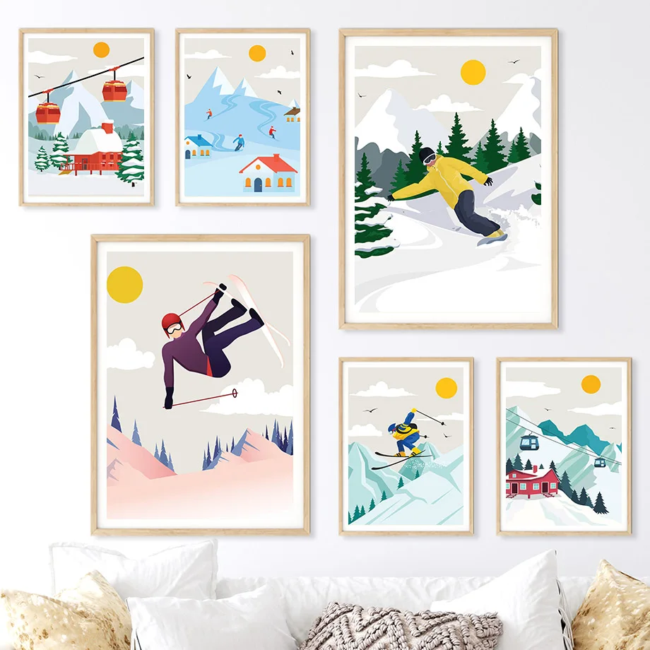 Minimalist Kar Dağı Kanvas Tab - Baby Nursery Themes Girl incelemesi ve fiyatı