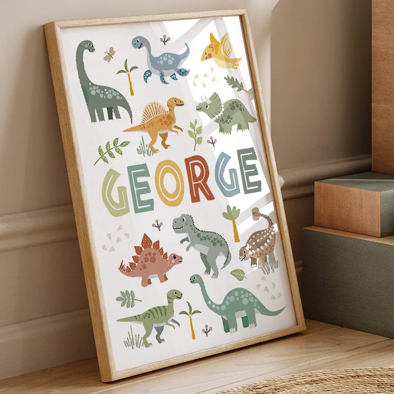 Sevimli Dinozor T-Rex Brachios - Baby Nursery Wall Art incelemesi ve fiyatı