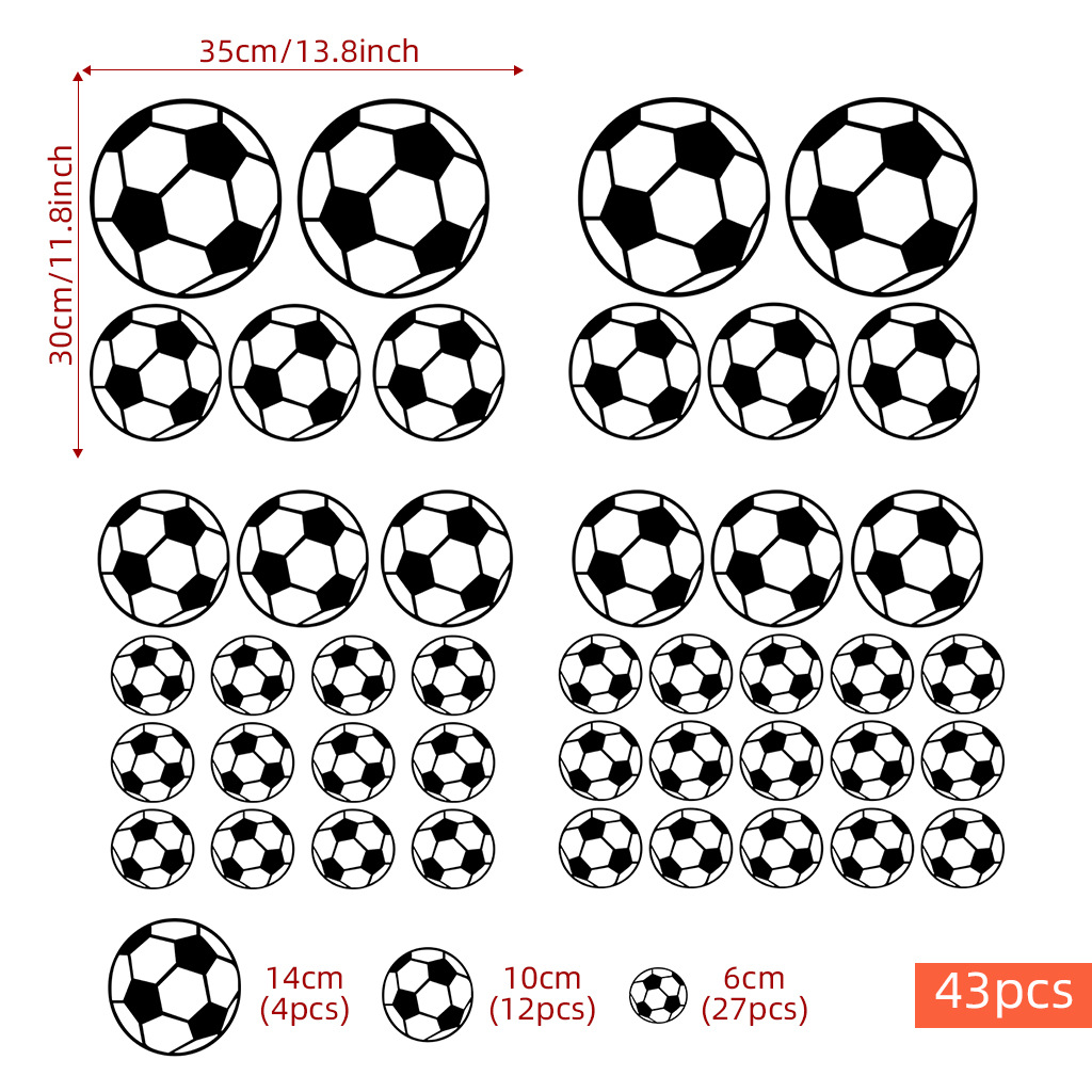 43 adet futbol duvar çıkartmal - Baby Nursery Wallpaper incelemesi ve fiyatı
