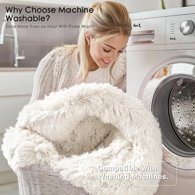 Yuvarlak Krem Beyaz Halı Yumuş - Baby Nursery Mat incelemesi ve fiyatı