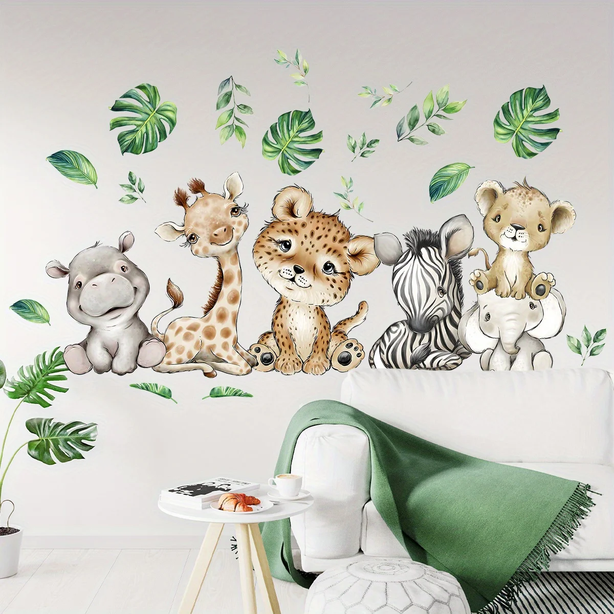 1 adet karikatür sevimli su ay - Baby Nursery Wallpaper incelemesi ve fiyatı