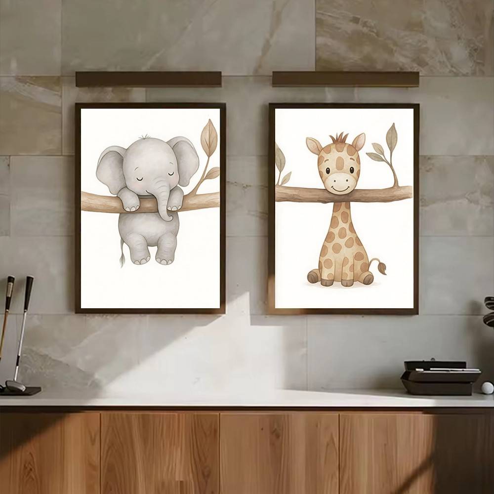 Nötr Boho Safari Bebek Hayvan  - Baby Nursery Wallpaper Neutral incelemesi ve fiyatı