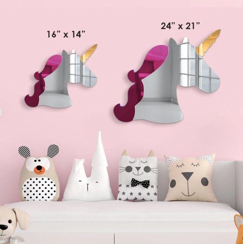 3D Akrilik Unicorn Duvar Sanat - Baby Nursery Themes Girl incelemesi ve fiyatı