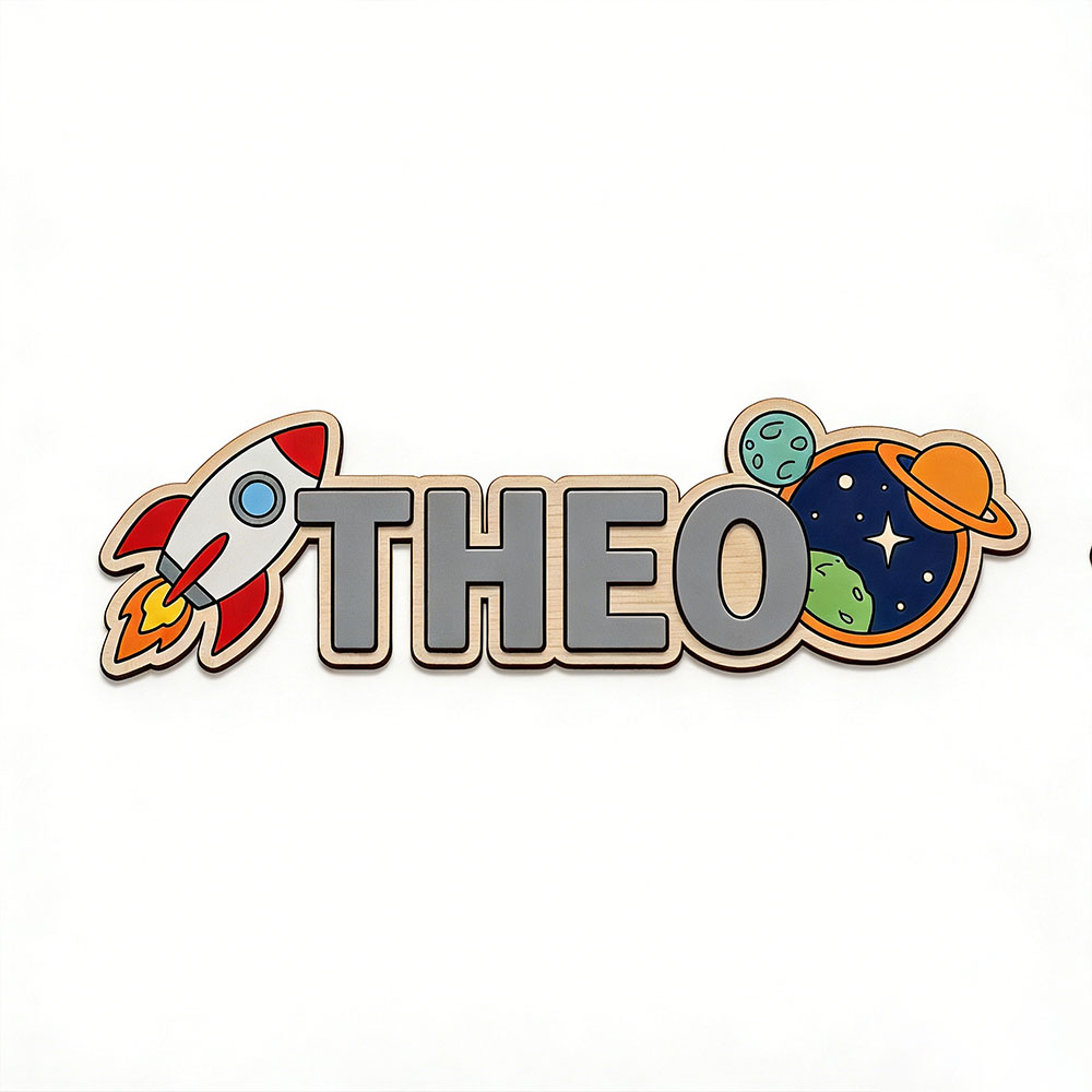Kişiye Özel Uzay Roketi İsimli - Baby Nursery incelemesi ve fiyatı
