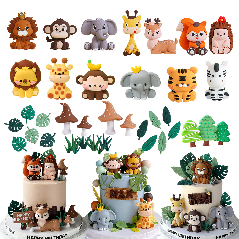 Safari Hayvan Kek Toppers Seti - Baby Nursery Jungle Theme incelemesi ve fiyatı