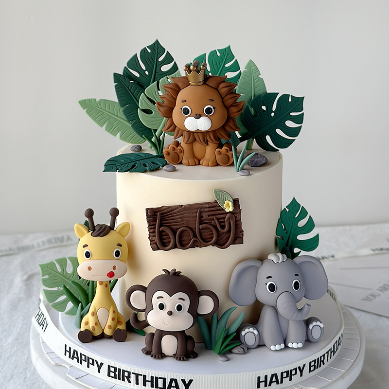 Safari Hayvan Kek Toppers Seti - Baby Nursery Jungle Theme incelemesi ve fiyatı