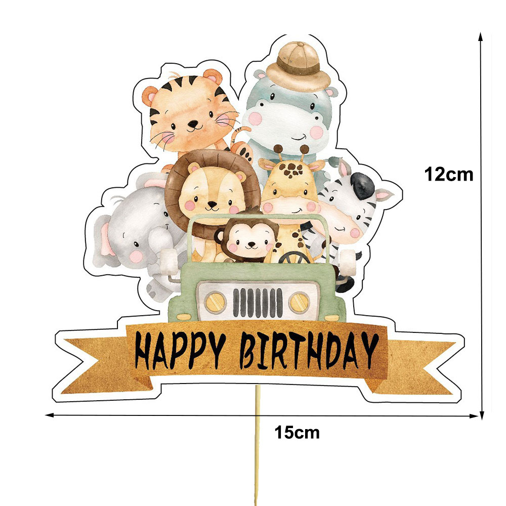 Safari Bebek Duş Cupcake Toppe - Baby Nursery Jungle Theme incelemesi ve fiyatı