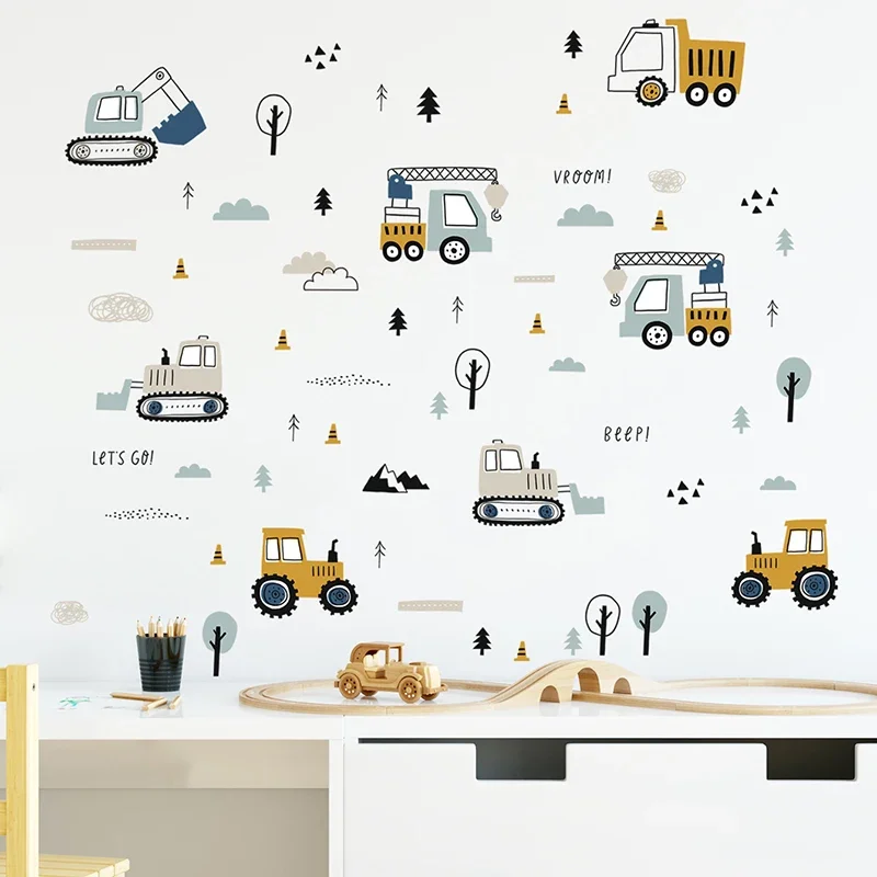 Elle Çizilmiş Sevimli Arabalar - Baby Nursery Wallpaper incelemesi ve fiyatı