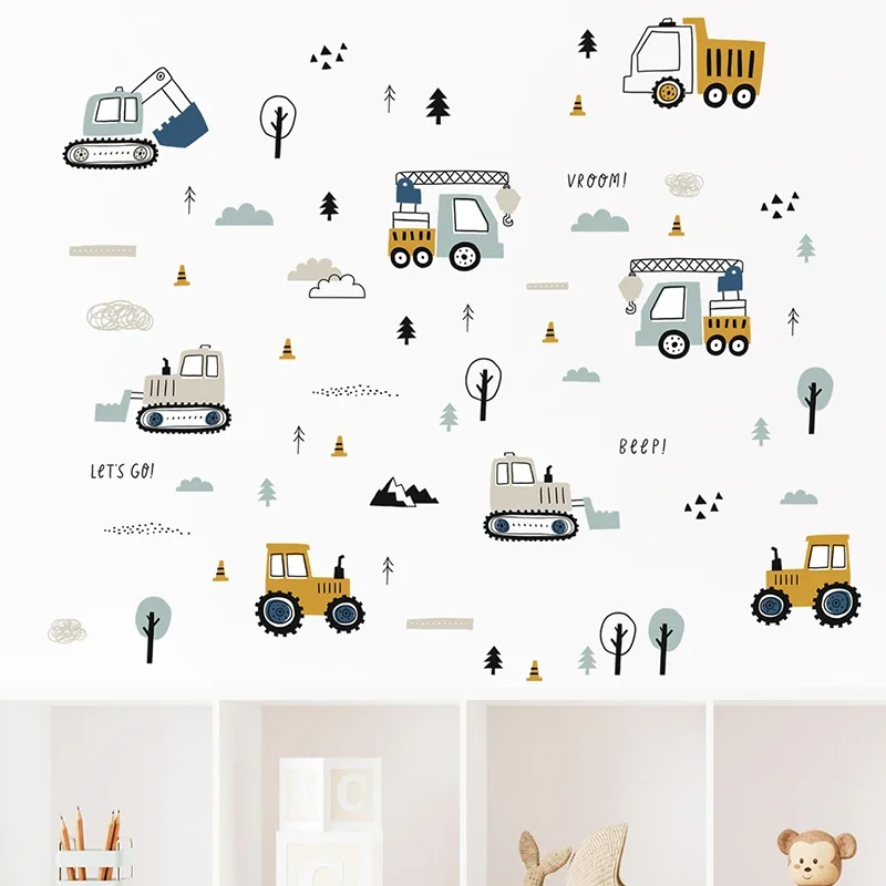 Elle Çizilmiş Sevimli Arabalar - Baby Nursery Wallpaper incelemesi ve fiyatı