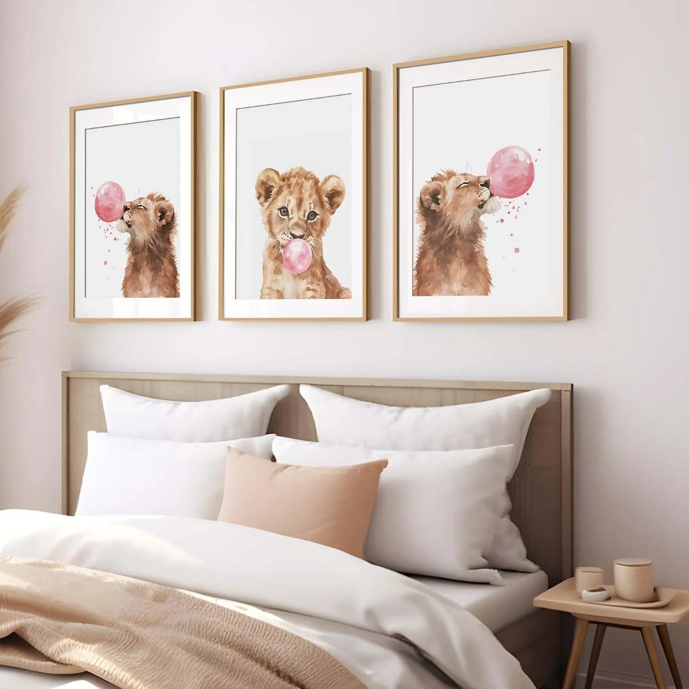 Aslan Yavrusu Kreş Duvar Sanat - Baby Nursery Jungle Theme incelemesi ve fiyatı