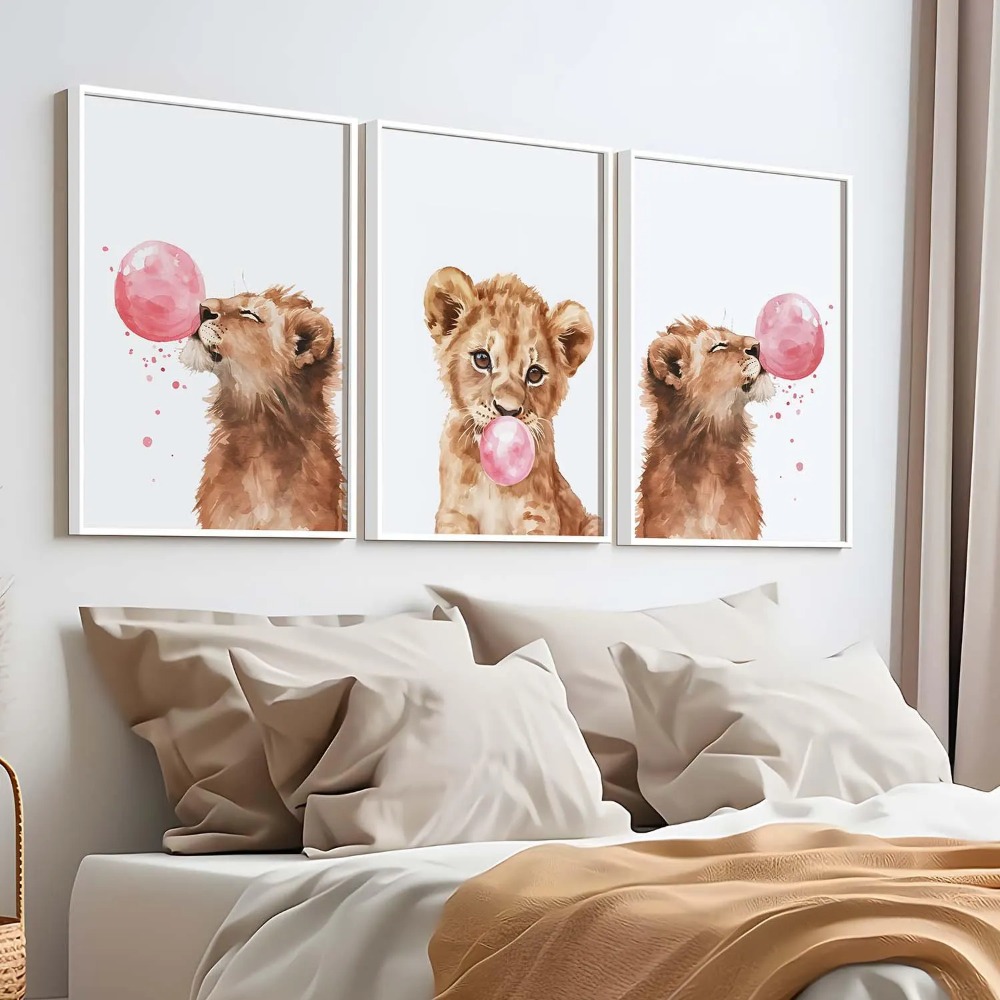 Aslan Yavrusu Kreş Duvar Sanat - Baby Nursery Jungle Theme incelemesi ve fiyatı