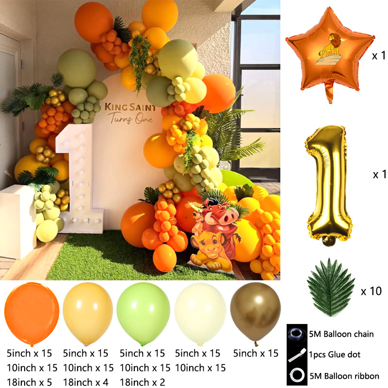 Aslan Kral Temalı Balon Çelenk - Baby Nursery Jungle Theme incelemesi ve fiyatı