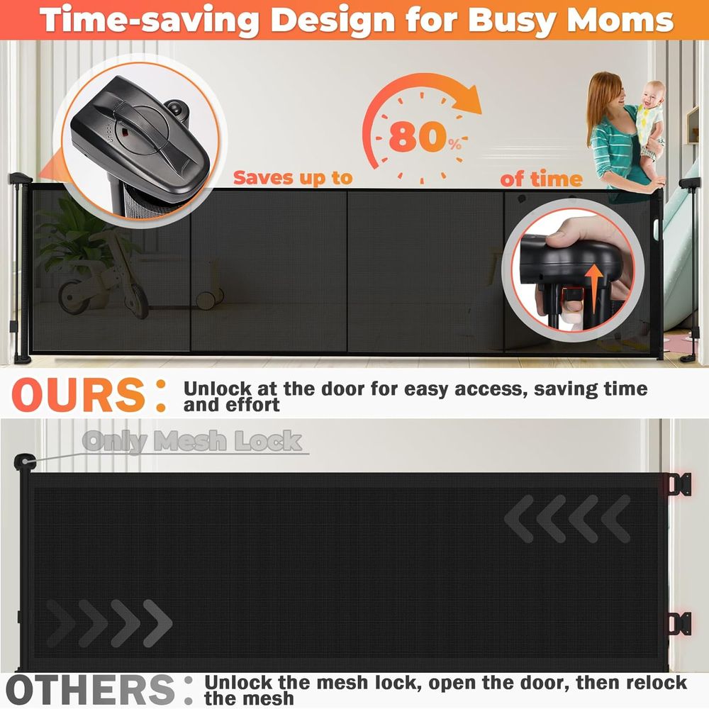160 inç Geri Çekilebilir Bebek - Baby Gate Extra Wide incelemesi ve fiyatı