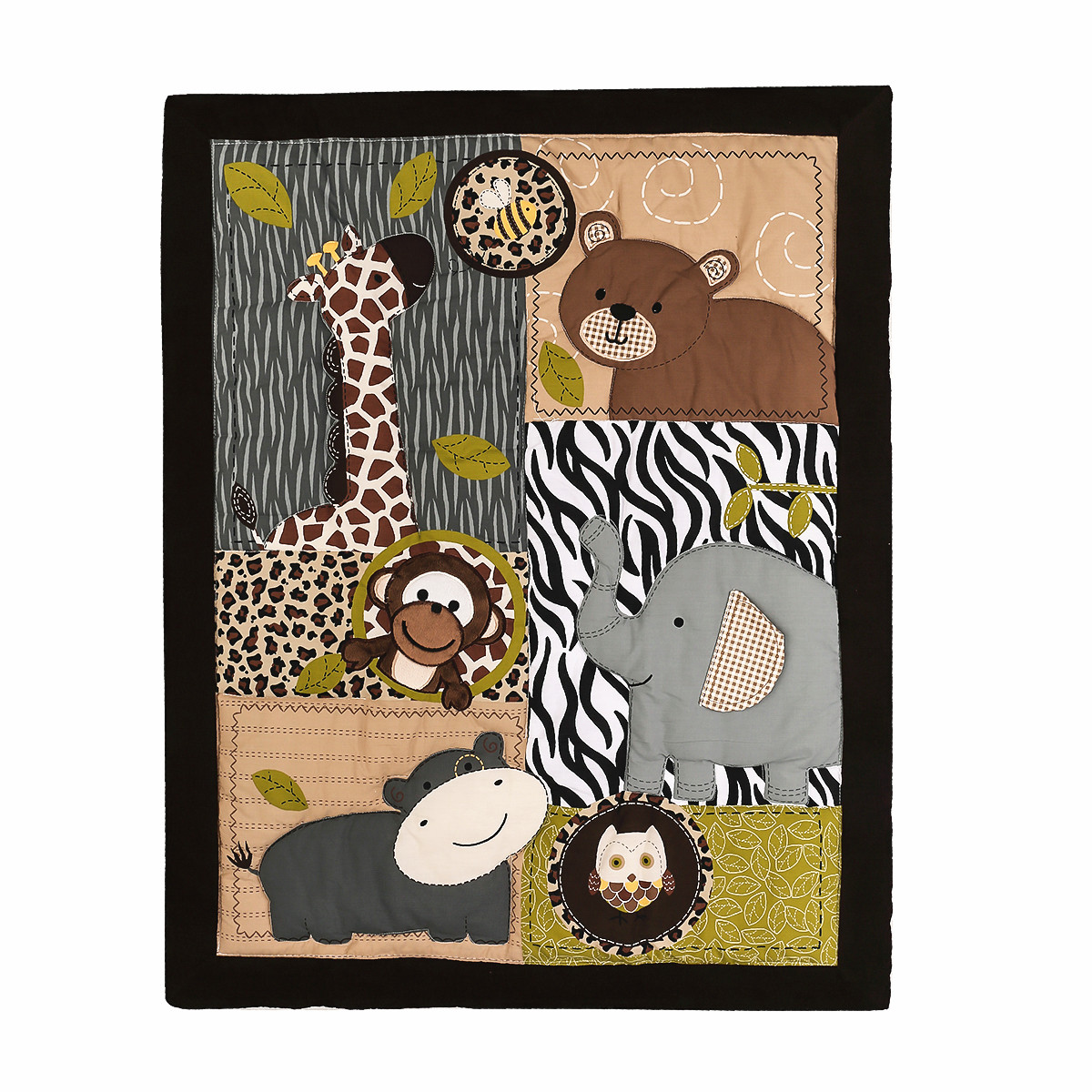 3 Adet Işlemeli Yenidoğan Bebe - Baby Nursery Jungle Theme incelemesi ve fiyatı